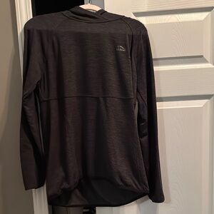 L.L. Bean Black Long Sleeve Tee Moisture-Wicking